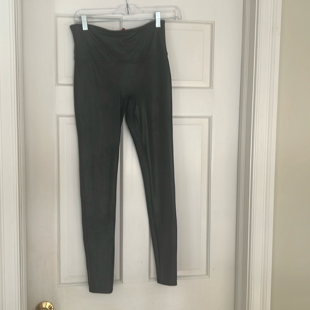 Spanx faux black leggings